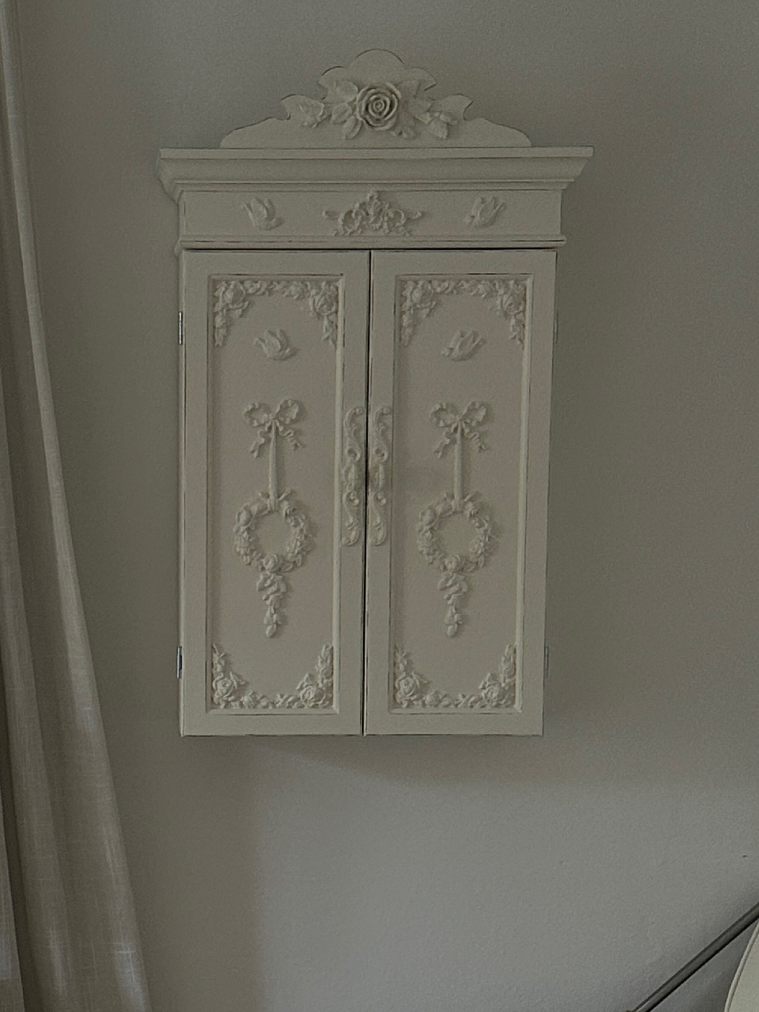 Coquette Ornate Wall Cabinet 