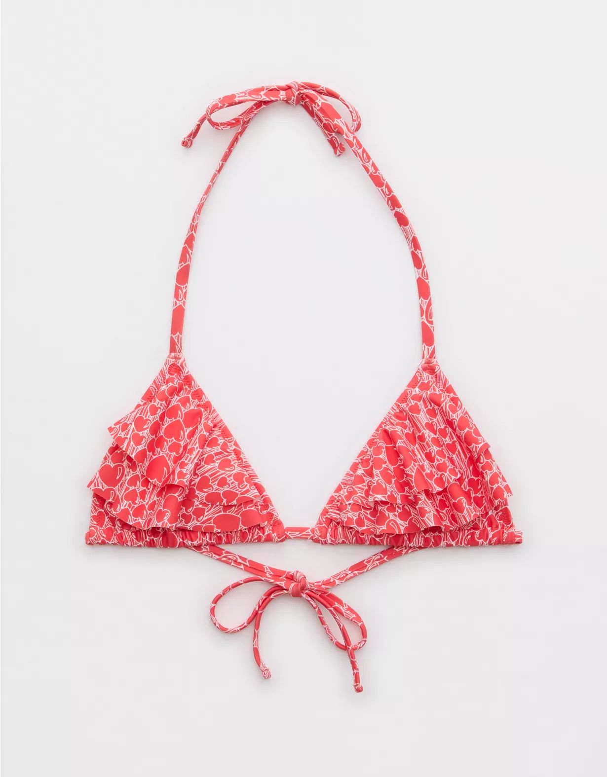 Aerie Ruffle String Triangle Bikini Top | Aerie