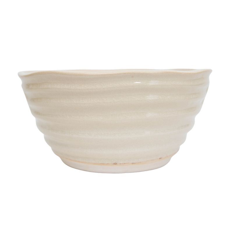 Small White Stoneware Bowl - Foreside Home & Garden | Target