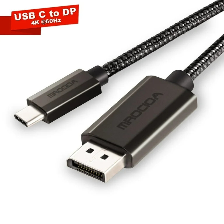 USB C to DisplayPort Cable 6ft, USB C to DP Cable 4K@60Hz, Type-C to DP Adapter for Samsung galax... | Walmart (US)