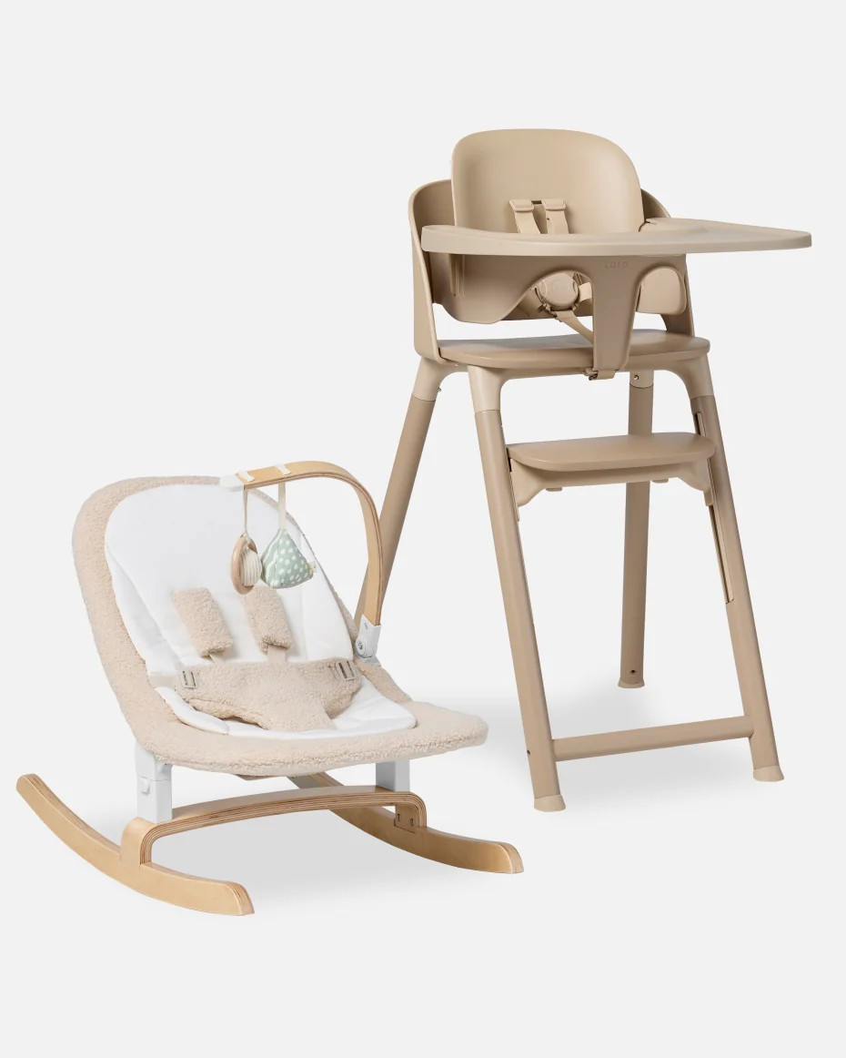 The Chair II Newborn Bundle | Rocker + High Chair | Lalo | Lalo