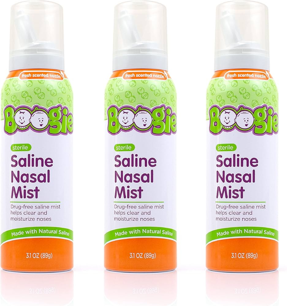 Baby Saline Nasal Spray by Boogie Mist, Allergy Relief, Nasal Decongestant, Made with Saline, Fre... | Amazon (US)