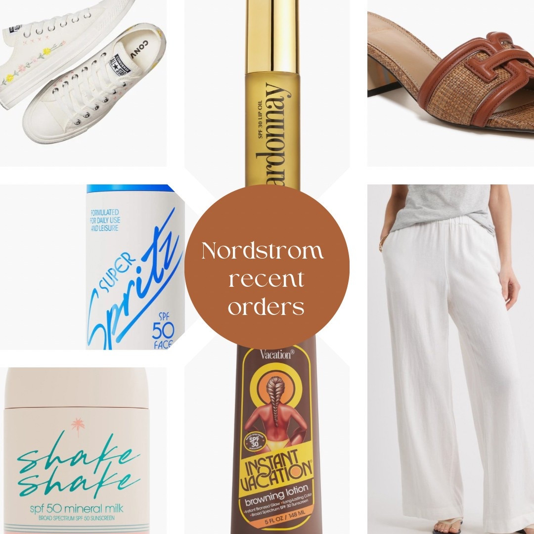 My recent Nordstrom orders!

Ltkfindsunder100 / ltkfindsunder50 / ltkplussize / ltkmidsize / LTKsalealert / LTKshoecrush / LTKtravel / Nordstrom / Nordstrom finds / Nordstrom style / Nordstrom fashion / Nordstrom sale / nsale / n sale / Nordstrom semi annual sale / Nordstrom annual sale / browning lotion / tanning lotion / spf / face spf / converse / low top converse / converse sneakers / sneakers / lip oil / Sam Edelman / Sam Edelman shoes / Sam Edelman sandals / sandals / summer sandals / sale / sale alert 

#LTKStyleTip #LTKBeauty #LTKSeasonal