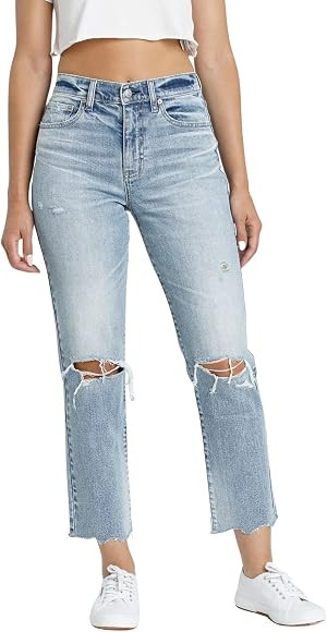 DAZE Women's Straight Up High Rise Straight Leg Denim Jeans | Amazon (US)
