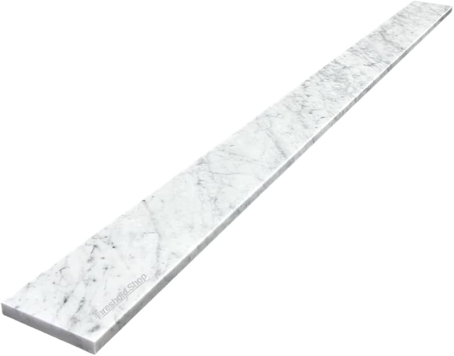 Custom Italian Carrara Marble Shower Curb, Backsplash & Sill | Amazon (US)