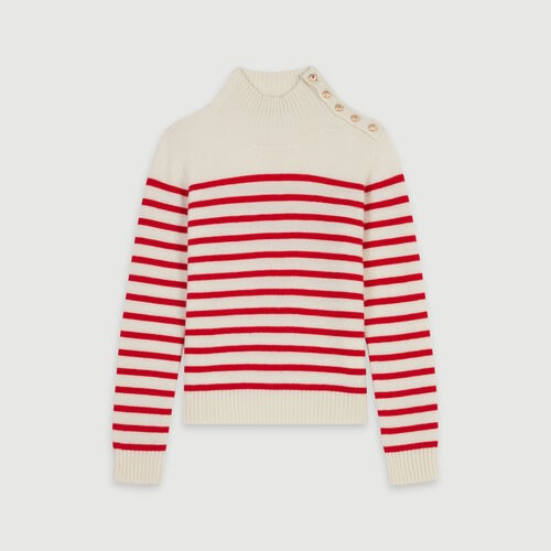 119MONTSI Sailor-style cashmere sweater | Maje (US)