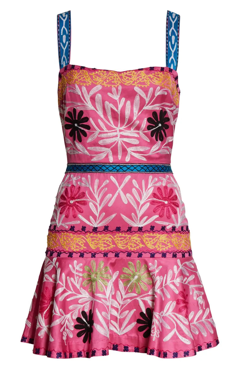 Venise Embroidered Minidress | Nordstrom