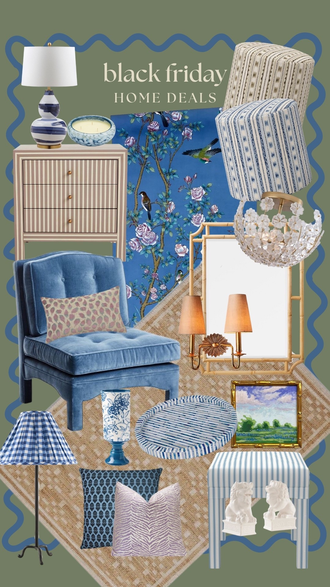 Home decor to love this Black Friday. Shop deals on some of my favorite items from the best shops! I especially love this beautiful blue chair. 

#LTKHome #LTKCyberWeek #LTKGiftGuide