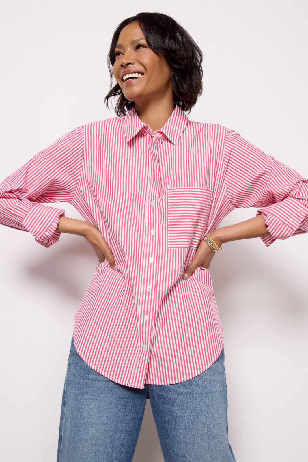 Kath Stripe Shirt | Evereve