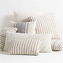 Chords 36"x16" Mudcloth Wide Stripe Outdoor Pillow by Leanne Ford + Reviews | Crate & Barrel | Crate & Barrel