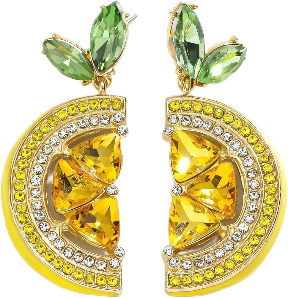 Adorable Fruit Dangle Earrings for Women, Multiple Summer Fruits Drop Earring for Tropical Novelt... | Amazon (US)