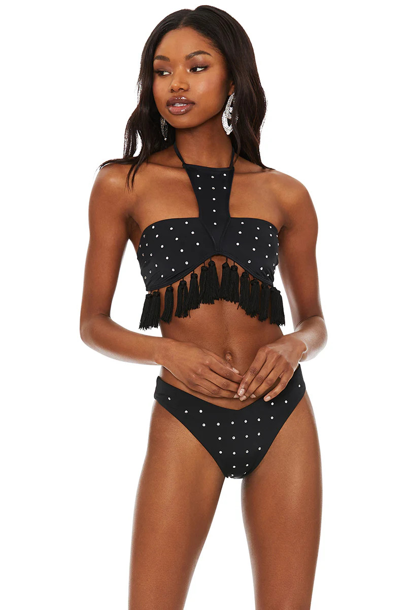 Quartz Top Black Rhinestone | Beach Riot