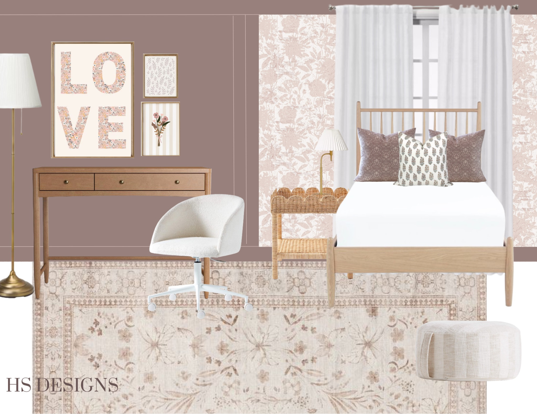 Tween bedroom, teen bedroom, girls bedroom, mauve, neutral, teen girl, big girl bedroom 

#LTKkids #LTKstyletip #LTKhome