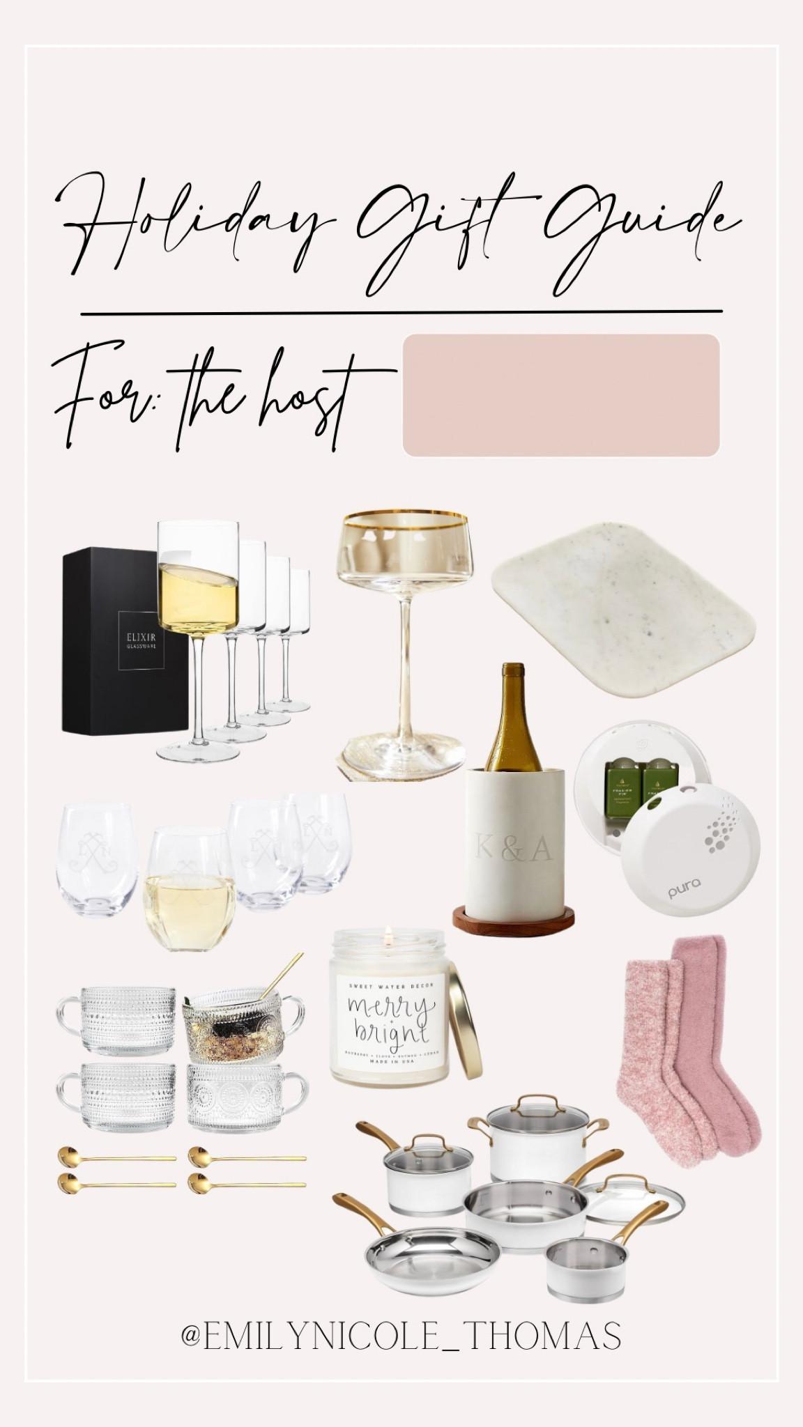 If your going to a holiday party and need the perfect gift for the host/hostess, this guide is perfect!! 

Amazon, Target, Nordstrom, West Elm, wine glasses, serving trays, wine chiller, coffee mugs, cooking set, candles, pita diffuser, and barefoot dreams socks SaleSale

#LTKSeasonal #LTKhome #LTKparties #LTKGiftGuide #LTKHoliday #LTKHolidaySale