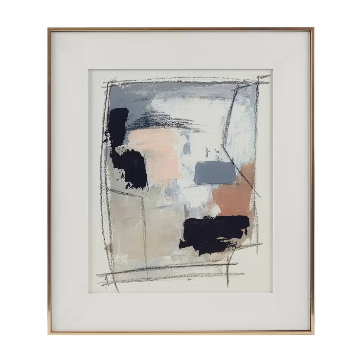 Abstract Reveal Abstract Double Matted Framed Glass Wall Art - Madison Park | Target