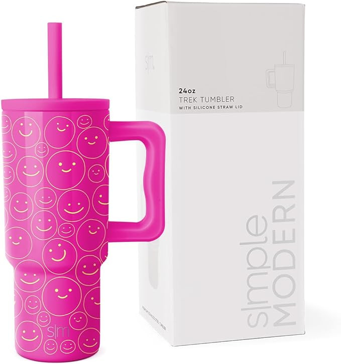 Simple Modern Kids 24 oz Tumbler with Handle and Silicone Straw Lid | Spill Proof and Leak Resist... | Amazon (US)