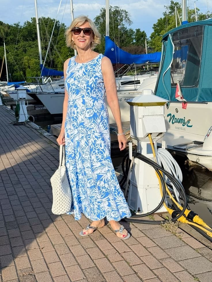 You know those dresses that instantly make you feel like you’ve got your life together the moment you put them on? This is one of them. 💙

I’m absolutely loving this blue hibiscus print maxi dress from Talbots. It’s feminine, flattering, and one of those effortless pieces that does all the hard work for you. Just add a pair of sandals or wedges, a simple bag, and you’re ready for lunch with friends, a holiday dinner, or any occasion where you want to feel elegant without trying too hard.

#LTKSeasonal #LTKOver40 #LTKootd