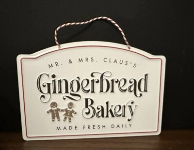 2023 Target Bullseye Playground Gingerbread Bakery Metal Sign Wall Hanging 12"   | eBay | eBay US