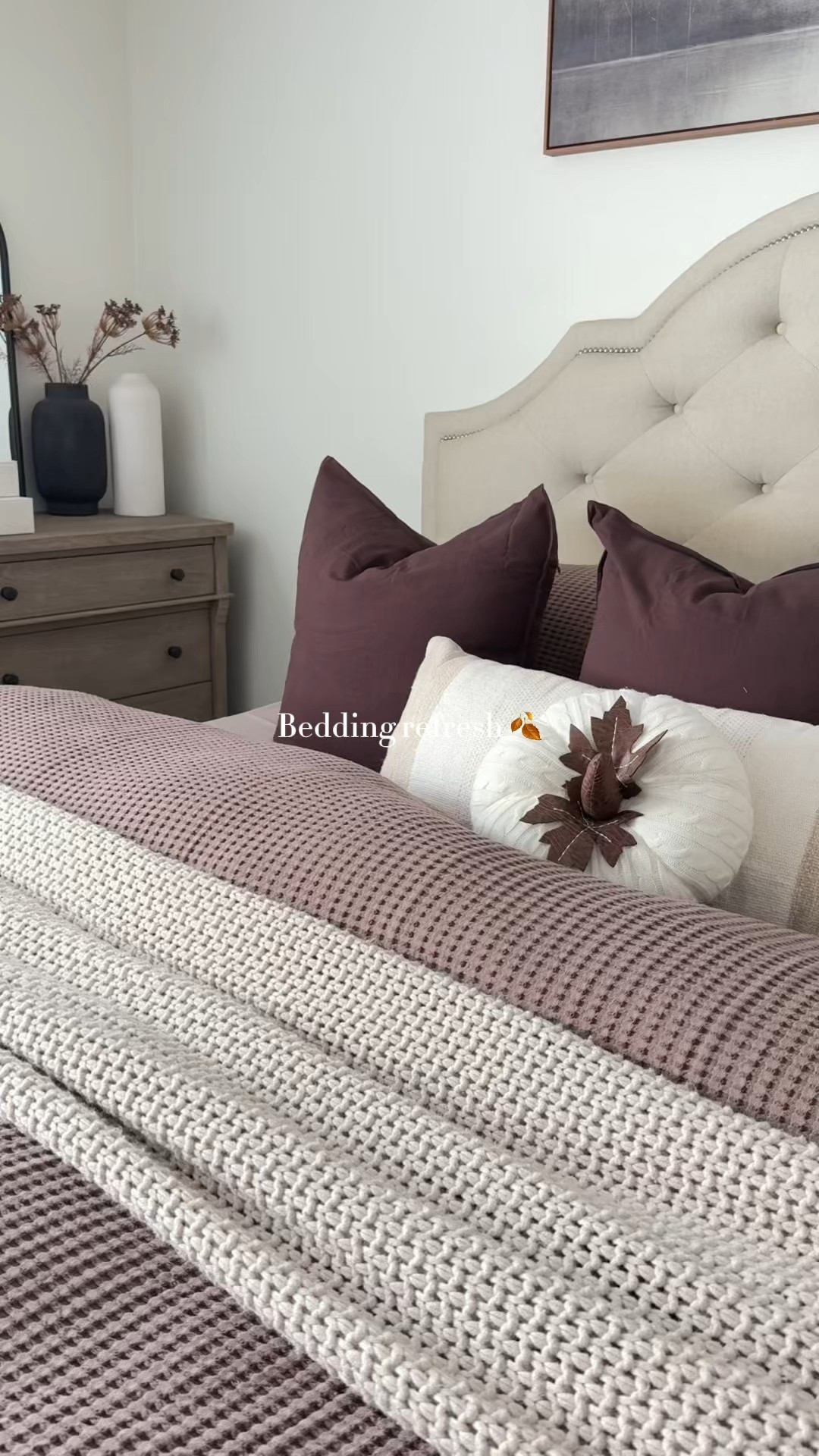 Cozy fall vibes 🍂✨ I refreshed our bedroom with layered bedding, chunky knits, and seasonal pillows. Love how the chocolate  tones and neutrals make it feel warm + inviting for autumn nights 🛏️🍁

Shop my fall bedding finds here ⬇️

#LTKhome #LTKseasonal #FallBedroomRefresh #CozyHomeStyle #FallBedding
#LTKFallSale

#LTKHome #LTKU
