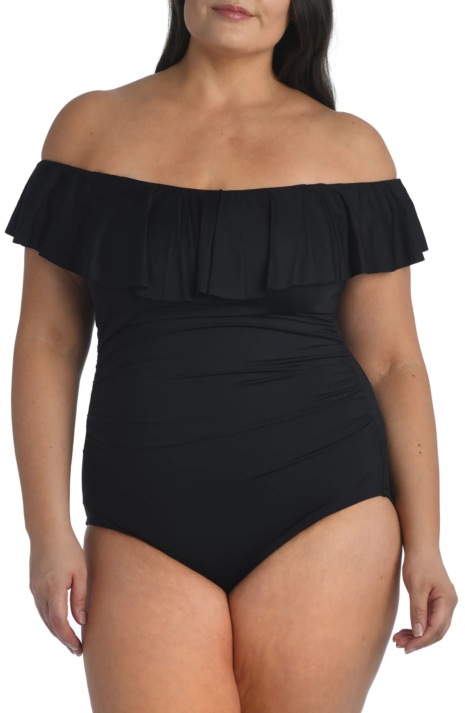 Off the Shoulder One-Piece Swimsuit | Nordstrom
