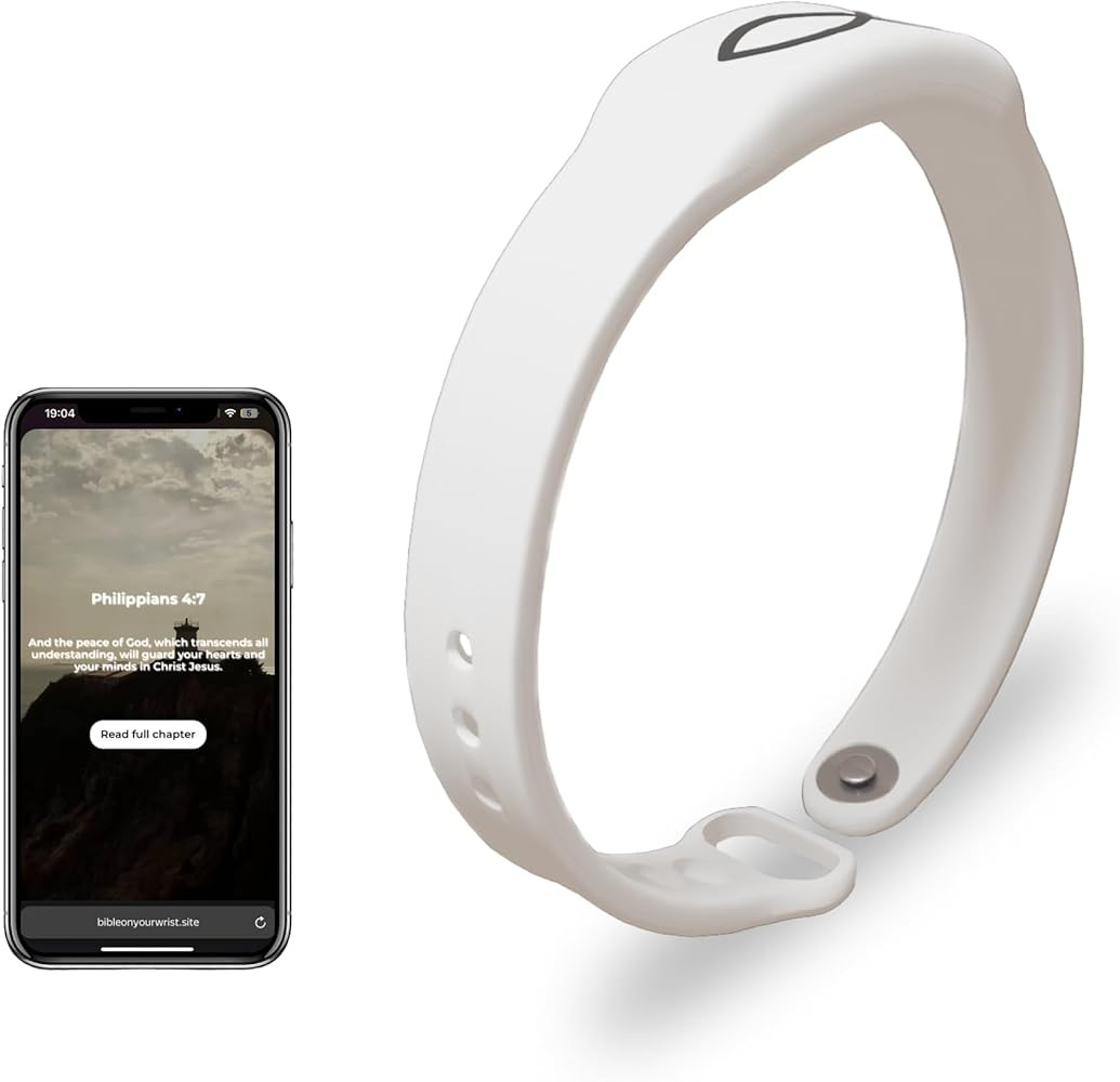 Bible Verse Bracelets – Silicone Cross Bracelet with NFC-Enabled for Daily Scripture Access, Ad... | Amazon (US)