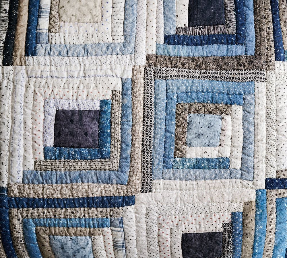 Lassen Handcrafted Applique Quilt | Pottery Barn (US)