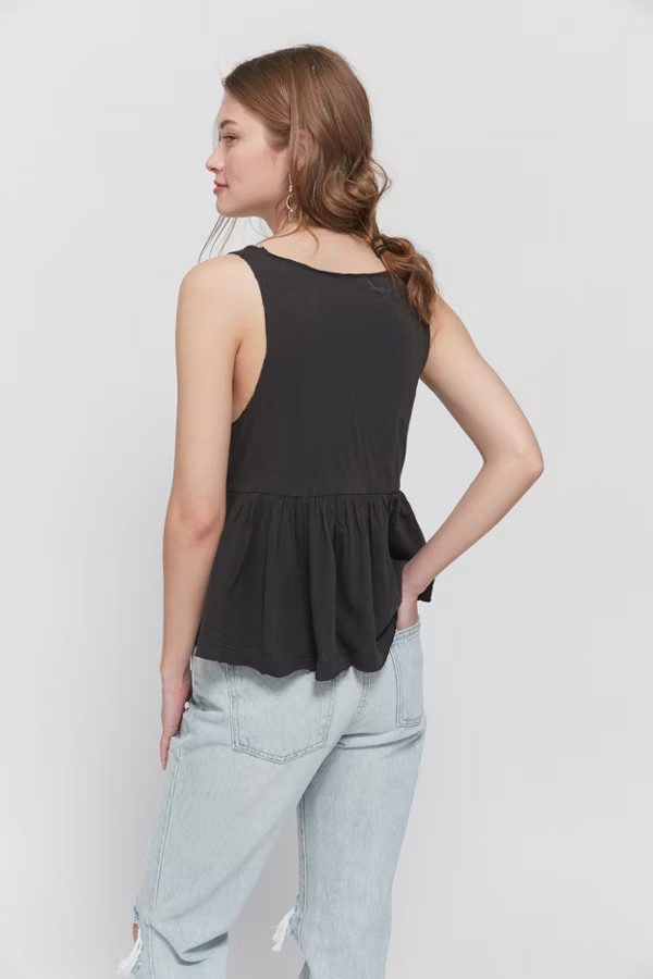 UO Cali Plunging Babydoll Cami | Urban Outfitters (US and RoW)