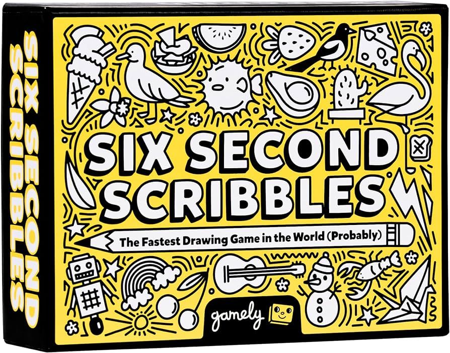 Six Second Scribbles: The frantically Fast and fantastically Fun Drawing Game | A Family Friendly... | Amazon (US)