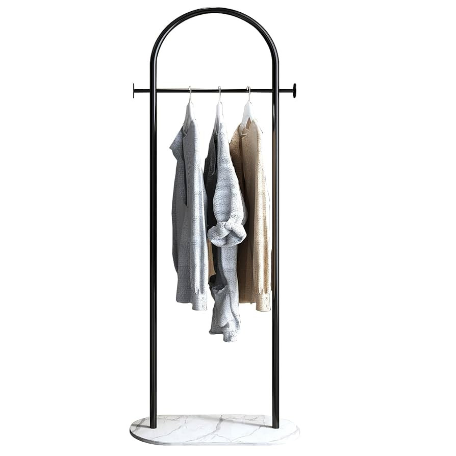 Clothes Rack,Metal Clothing Rack with Marble Base,Modern Coat Rack Freestanding for Boutiques,Sma... | Amazon (US)