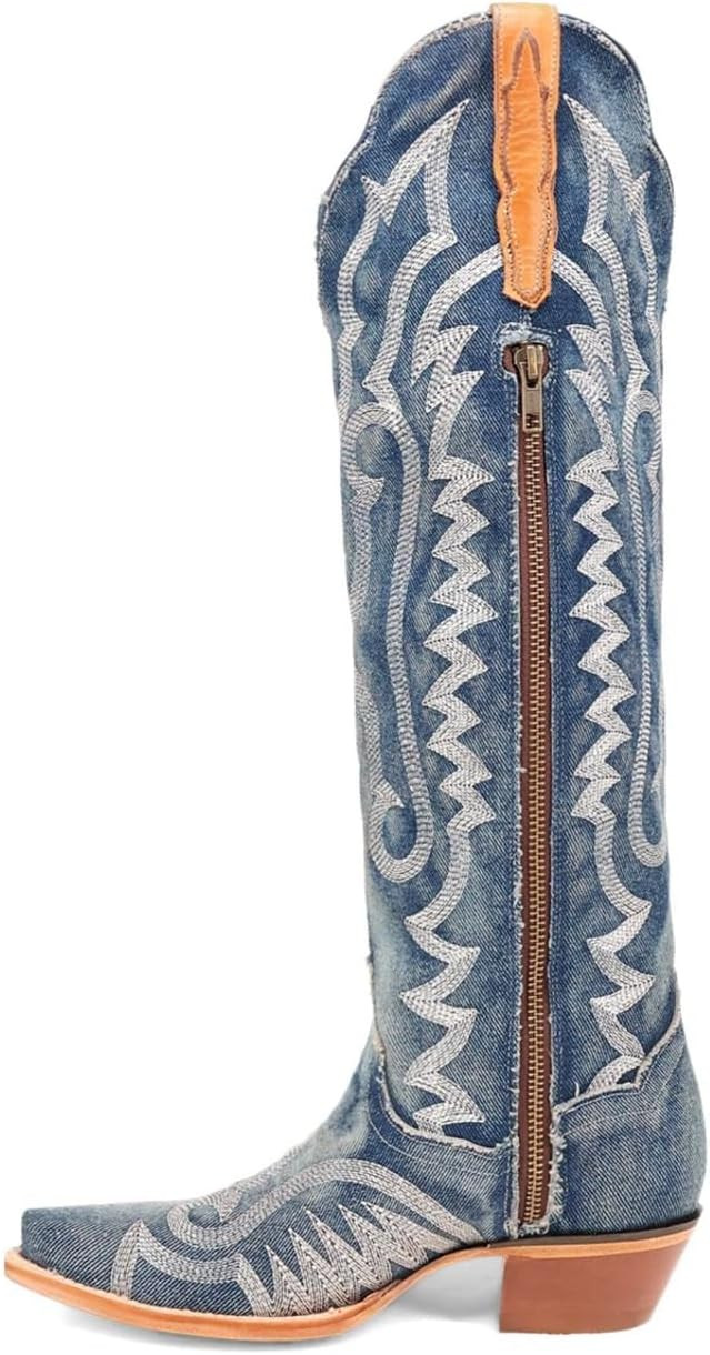 Dan Post Women's Denim Darlin' Western Boot | Amazon (US)