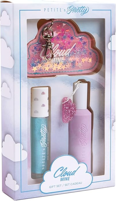 Petite 'N Pretty Cloud Mine Lip Gloss & Rollerball Perfume Gift Set - Makeup for Kids, Tweens, Te... | Amazon (US)