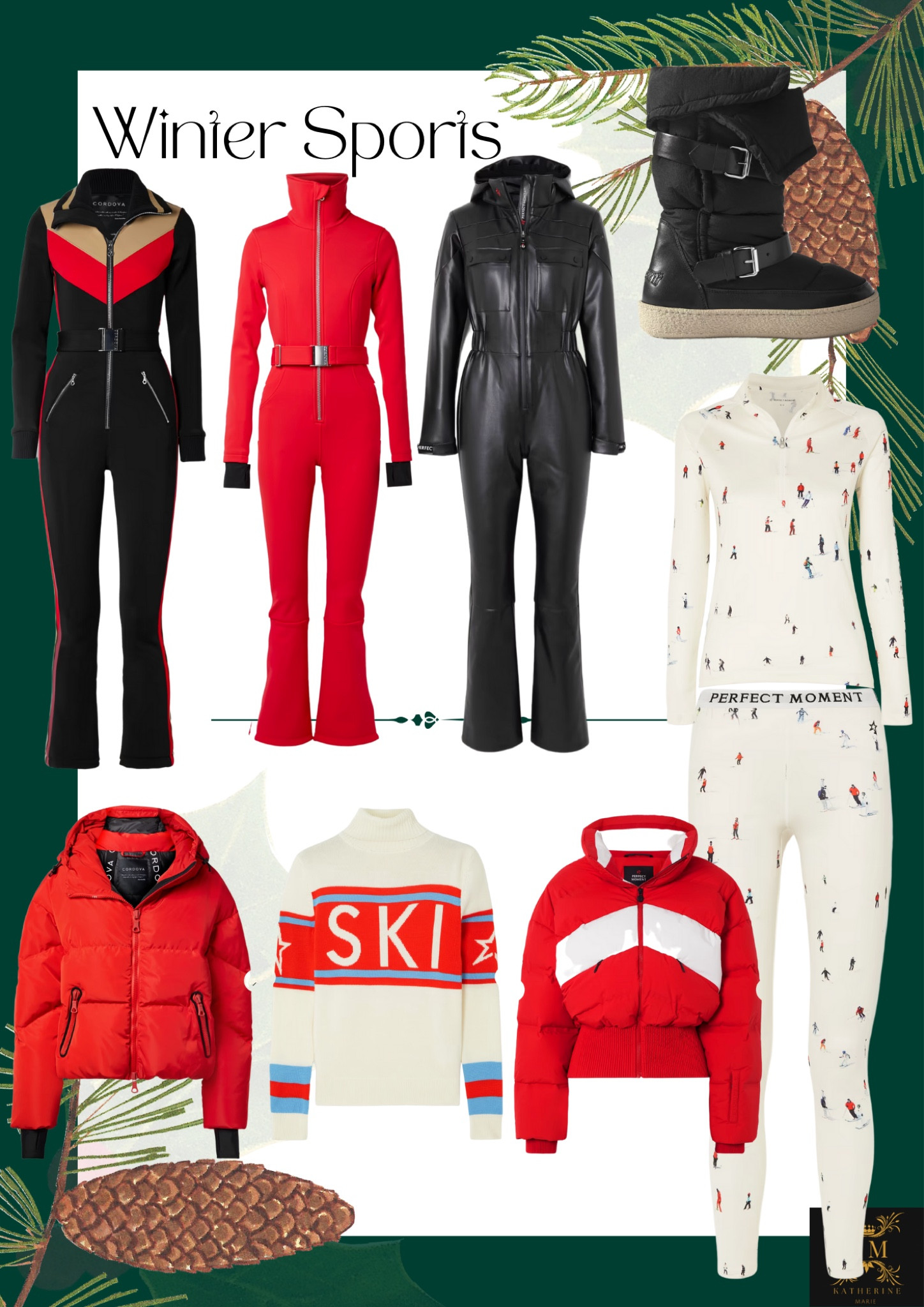 Winter Sports 
Winter Apparel 
Ski/Snowboard 
Snowsuits/Snow boots/Winter boots 

#LTKSeasonal #LTKstyletip #LTKtravel
