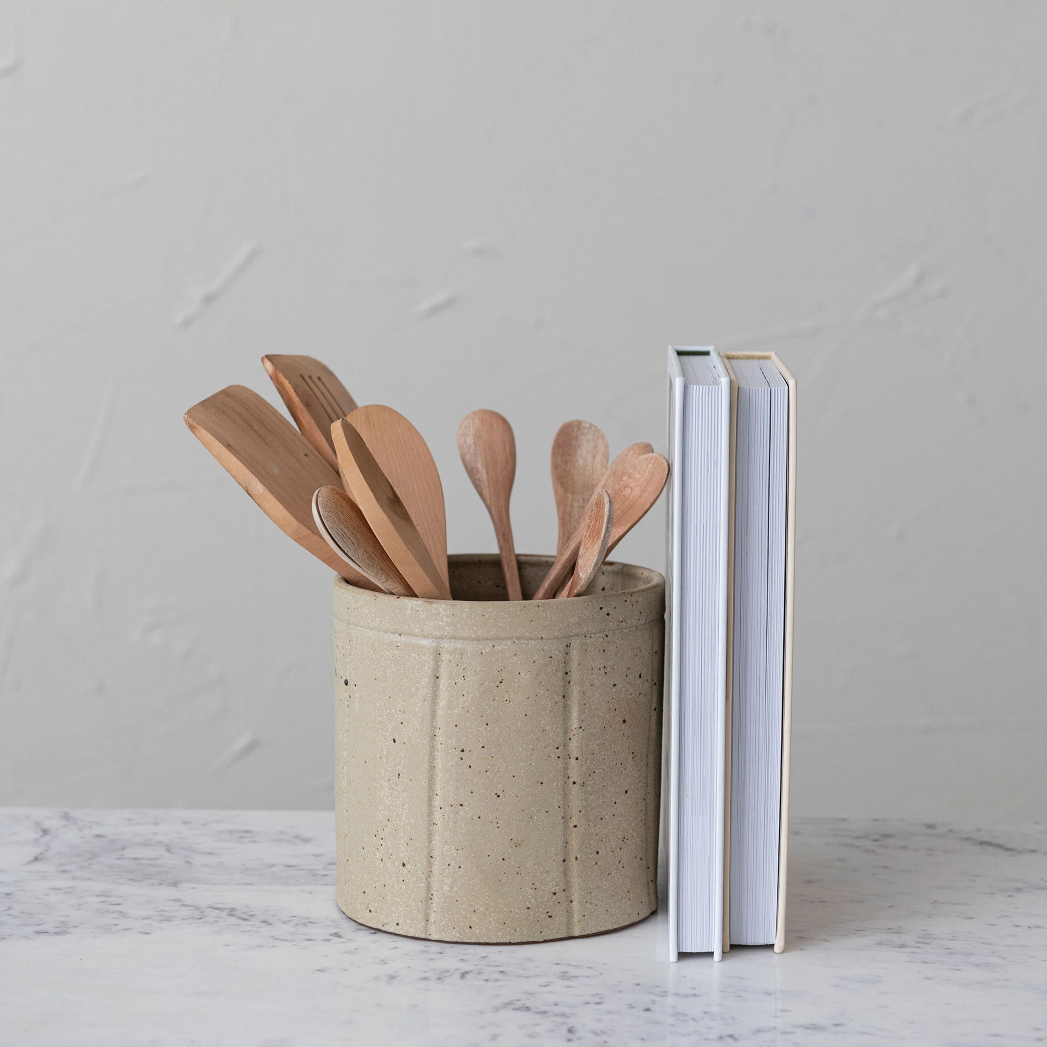 Loon Peak Decorative Stoneware Crock with Line Detail | Wayfair | Wayfair North America