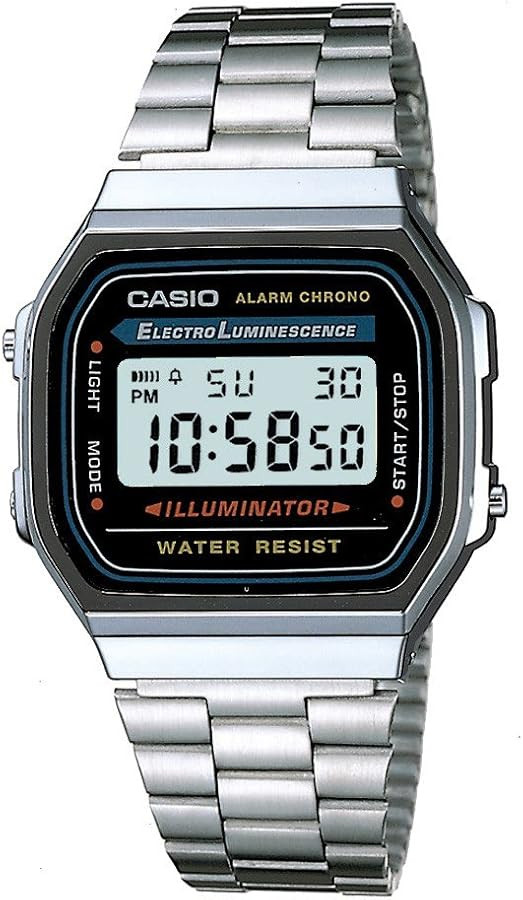 Casio Men's Vintage A168WA-1 Electro Luminescence Watch | Amazon (US)