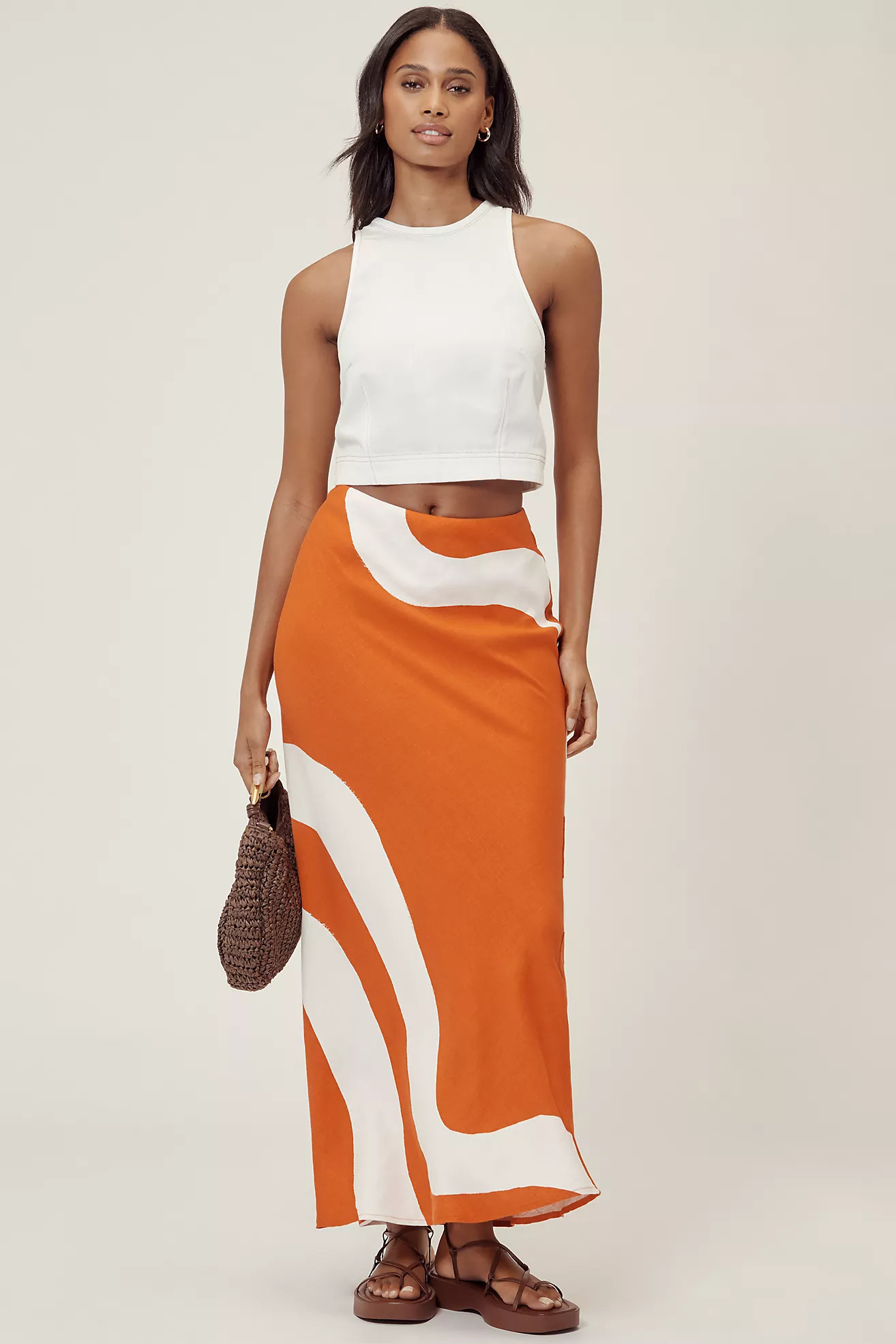The Tilda Maxi Slip Skirt: Linen Edition | Anthropologie (US)
