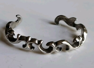 FL Begay Navajo Native American Sterling Silver Hand Made Sand Cast Bracelet  | eBay | eBay US