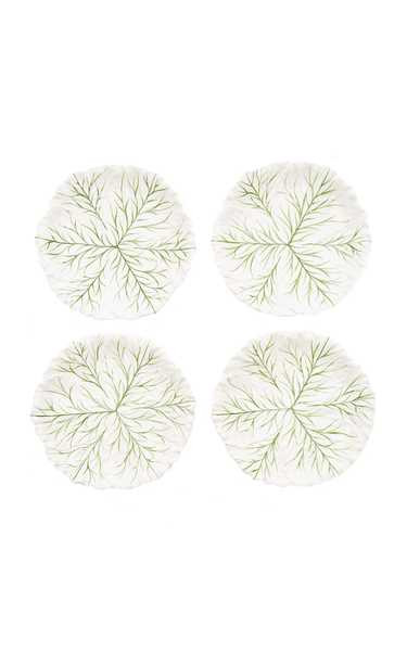 Farm-To-Table By MODA DOMUS, Set-Of-Four Handpainted Ceramic Cabbage Dinner Plates | Moda Operandi (Global)