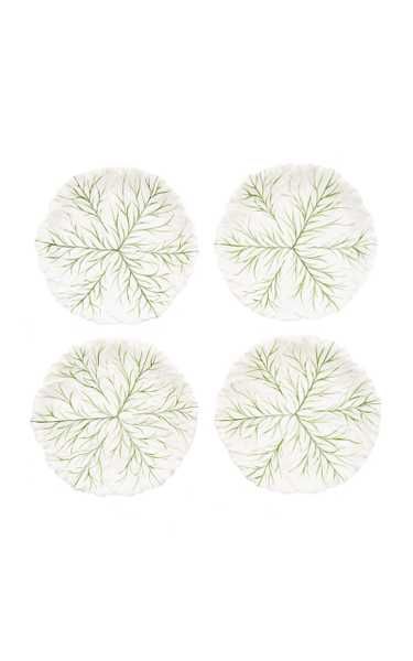 Farm-To-Table By MODA DOMUS, Set-Of-Four Handpainted Ceramic Cabbage Dinner Plates | Moda Operandi (Global)