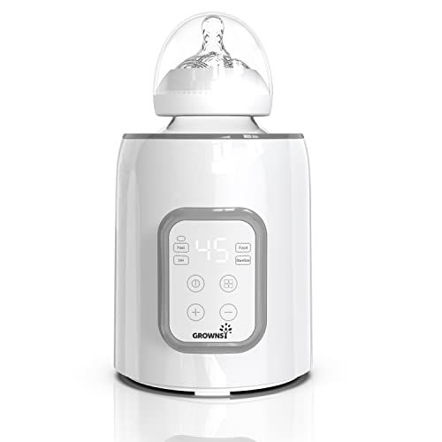 Bottle Warmer, GROWNSY 6-in-1 Fast Baby Food Heater&Defrost BPA-Free Warmer with Timer LCD Displa... | Amazon (US)