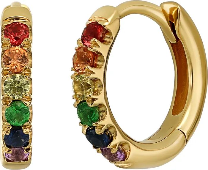 Iris Rainbow Huggie Hoop Earrings | Nordstrom