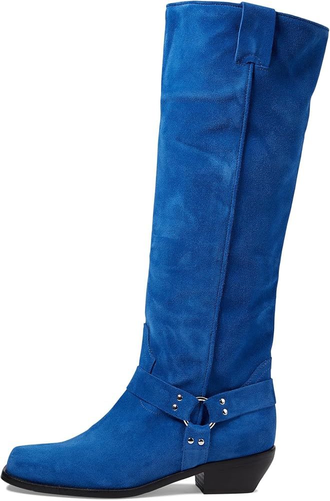 Free People Lockhart Harness Women’s Boots - Leather Upper & Lining - Stacked Block Heel - Cush... | Amazon (US)