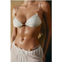 Memphis Beaded Bikini Top - Mint I MESHKI I Size XXS | MESHKI US