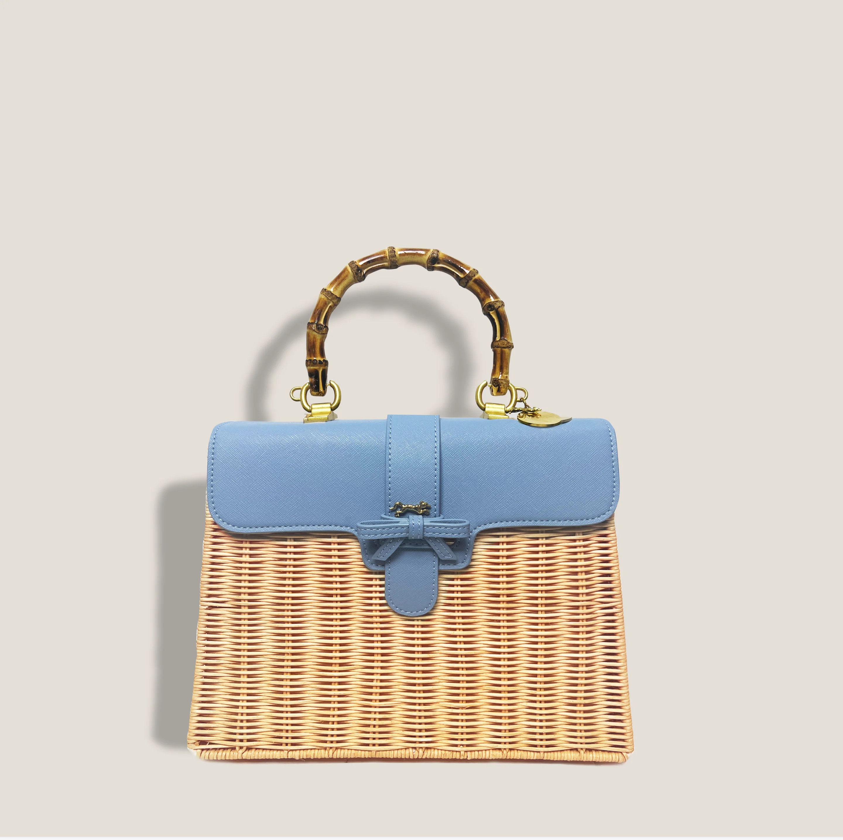 MISS ONASSIS BASKET - CORNFLOWER* | MME.MINK