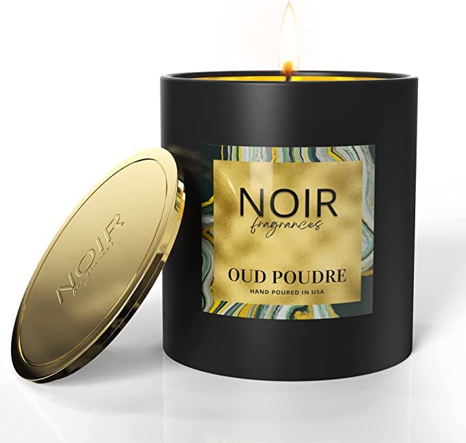Noir - Luxury Candles, Oud & Poudre Candle, Decorative Candles for Home Decor, Soy Luxury Candles... | Amazon (US)