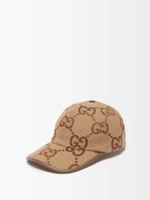 Gucci - GG-monogram Cotton-blend Baseball Cap - Womens - Beige Multi | Matches (US)