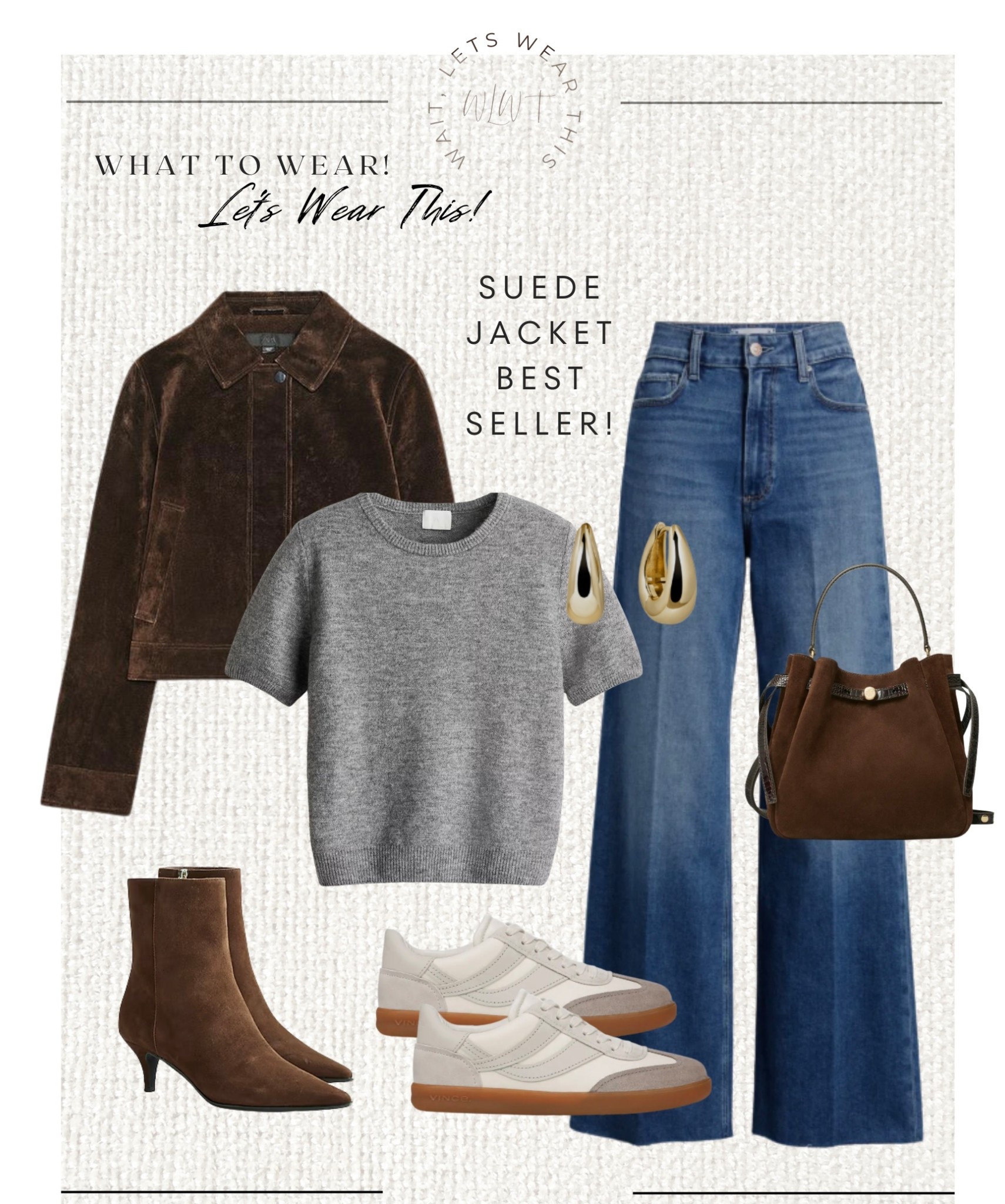 Fall inspo! 🍂 suede jacket has been a best seller and back in stock! 
Cashmere tee under $50!

#LTKOver40 #LTKStyleTip