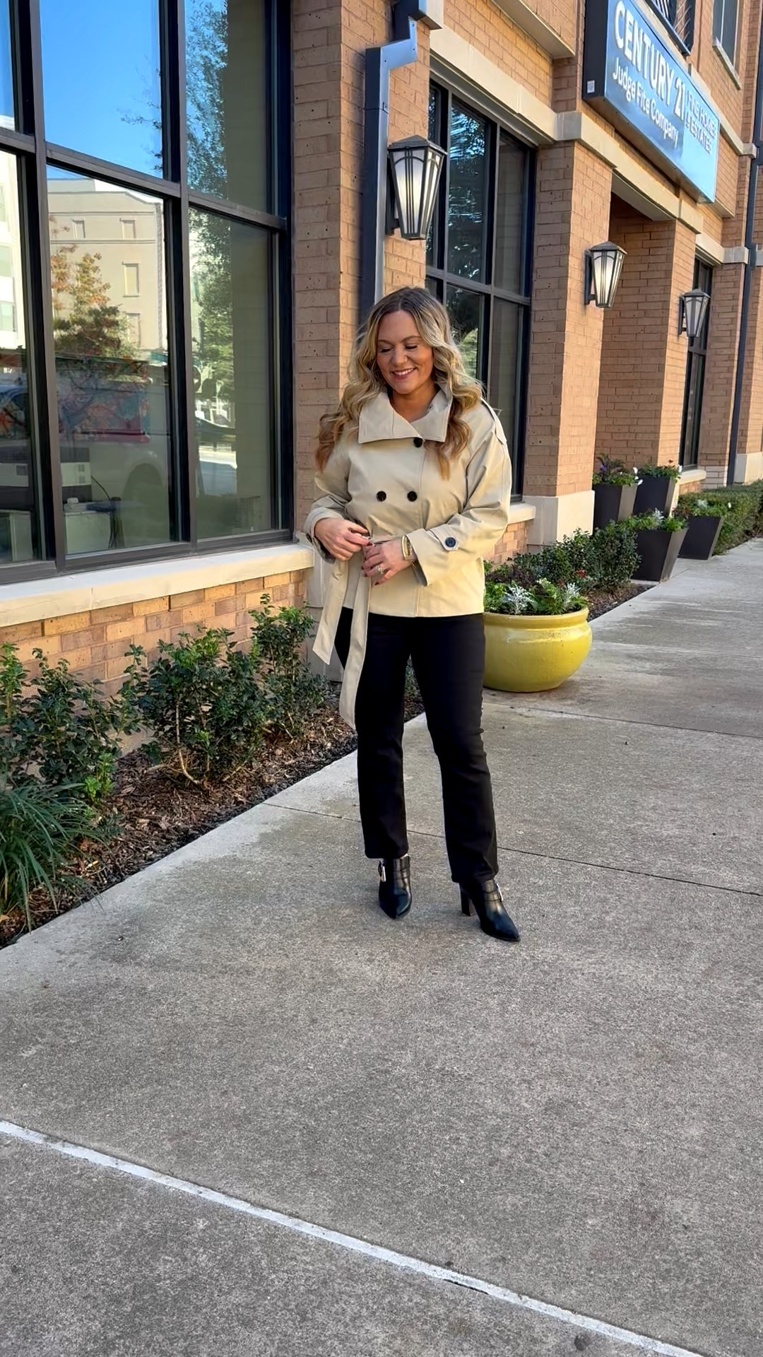 A classic trench coat is a timeless wardrobe staple that instantly pulls any outfit together. With clean lines, a neutral color, and polished fit, it works perfectly for work outfits or everyday wear! Perfect for an effortless put together style! 

French coat, Neutral looks, Neutral jacket, Fall jackets, Winter jackets, Black booties, Black jeans, OOTD, Everyday looks, Style inspo, Audrie Dollins 

#LTKSeasonal #LTKWorkwear #LTKHoliday