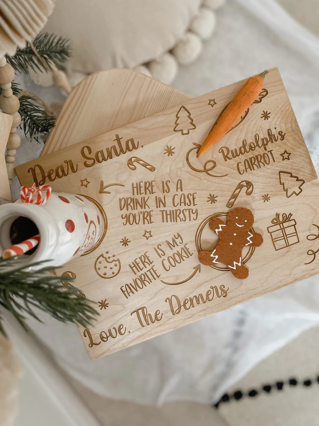 Dear Santa Cookie Tray Personalized Christmas - Etsy | Etsy (US)