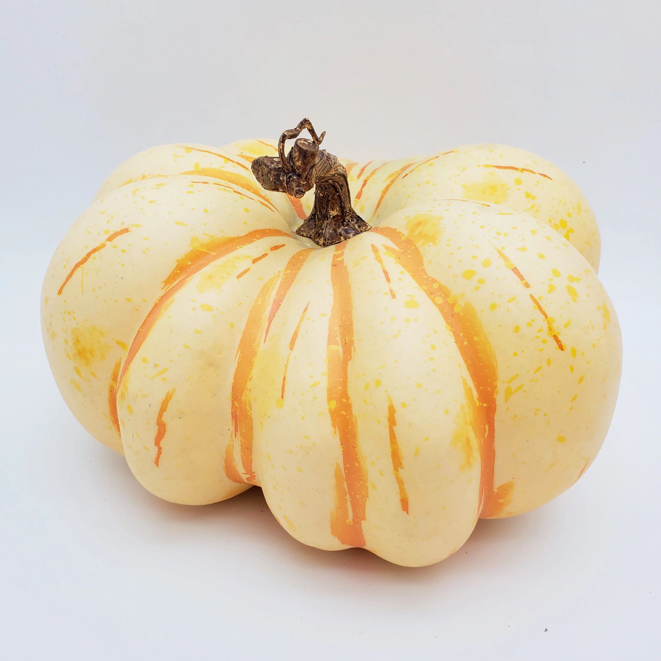 Way to Celebrate Harvest Orange Fairytale Pumpkin 9"L X 8"W X 6"H | Walmart (US)