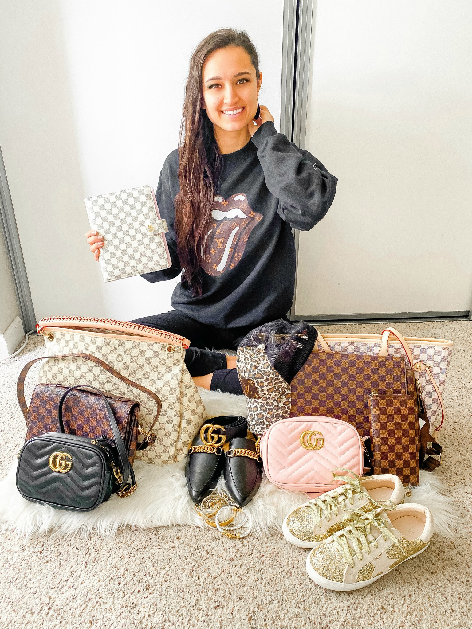 Designer looks for less! 🤎✨ Sharing my favorite Louis Vuitton-inspired bags and accessories that give you the luxury aesthetic without breaking the bank. These LV alternatives feature iconic checkered patterns and timeless designs, perfect for everyday style or elevating your wardrobe. Pair them with these chic Gucci-inspired bags, glam sneakers, and gold accents for the ultimate affordable luxury vibe. Shop these finds now! 💼👟💖 #DesignerInspired #LouisVuittonLookalikes #AffordableLuxury #LuxuryForLess #EverydayStyle #GucciInspired #FashionOnABudget #DesignerAccessories #CheckeredBags #ChicAndAffordable 

#LTKFindsUnder50 #LTKGiftGuide #LTKItBag
